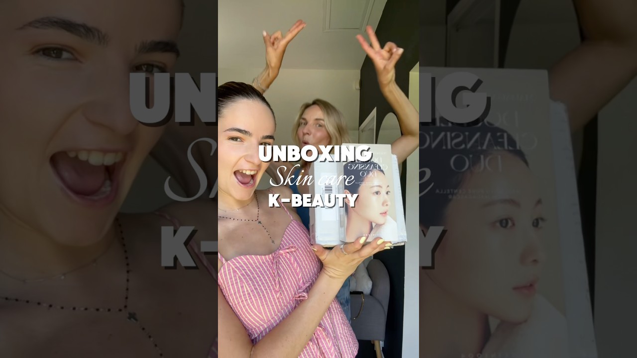 Vous avez déjà testé la skincare coréenne ? #skincare #kbeauty #unboxing #yesstyle