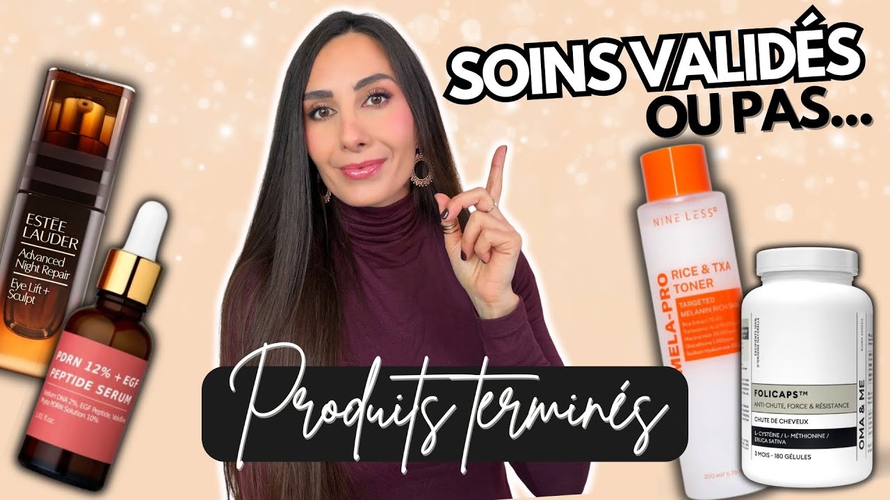 🌟 LES SOINS QUI AMÉLIORENT LA PEAU (PRODUITS TERMINÉS jusqu’au bout)