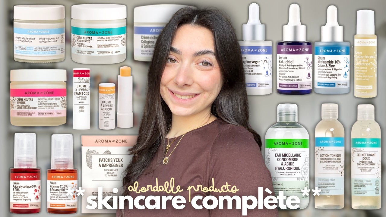 JE TESTE UN SKINCARE COMPLÈTE AROMA-ZONE (-10€) 🍃🫧