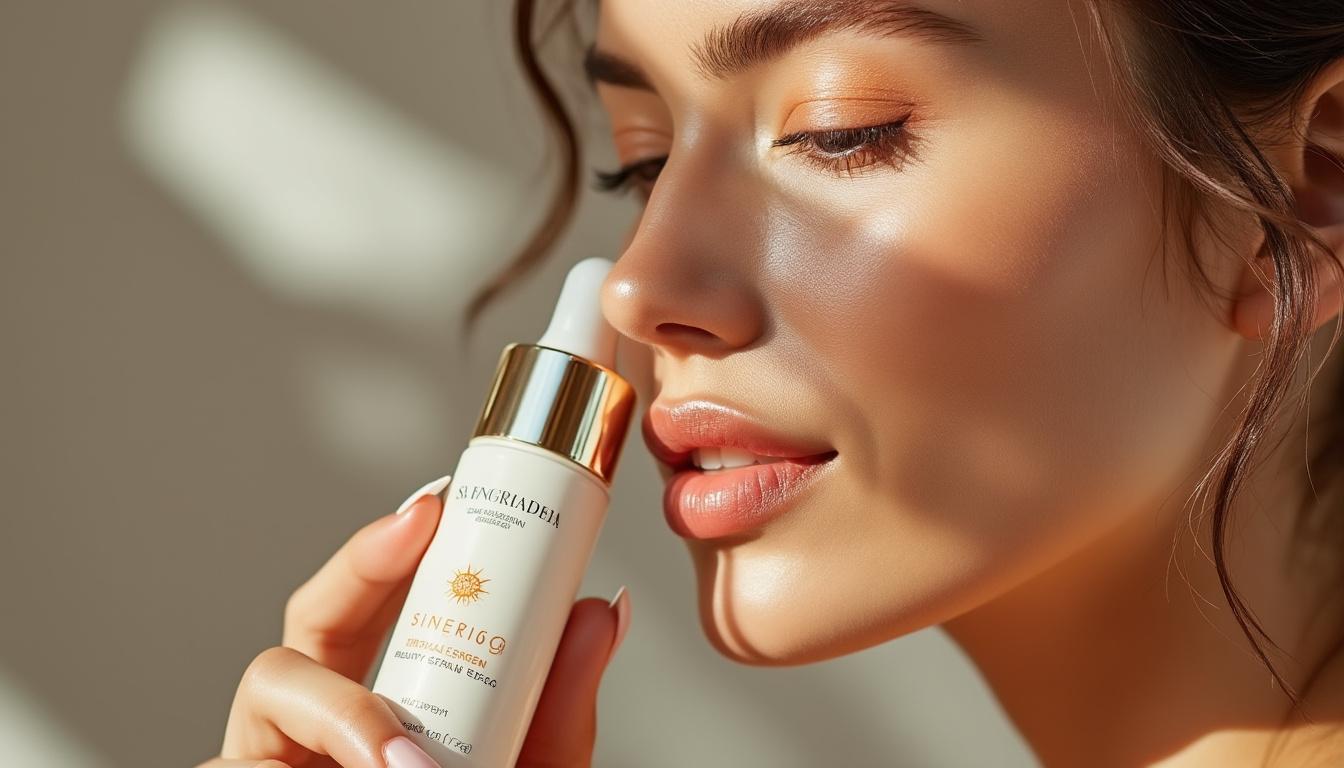 découvrez notre sérum solaire 2-en-1 révolutionnaire au effet repulpant instantané, qui hydrate votre peau tout en contrôlant l'excès de sébum pour un teint net et éclatant toute la journée.