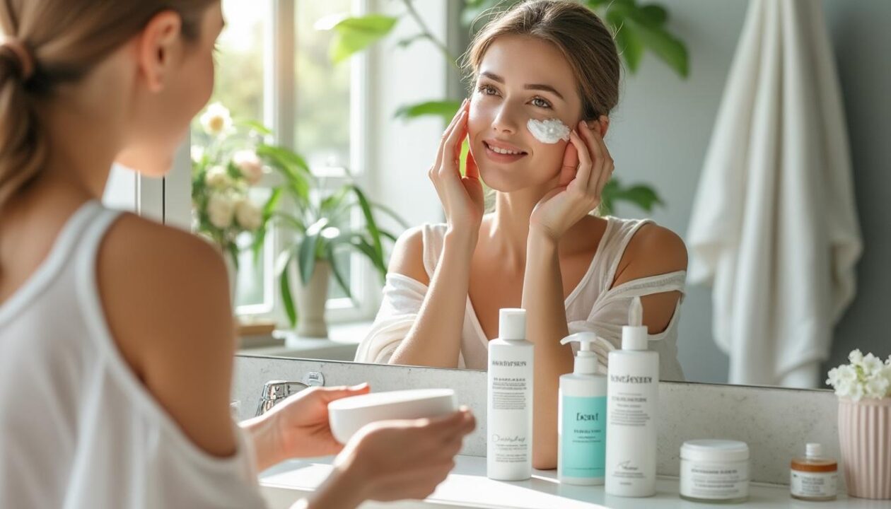 découvrez un exemple de routine de soins de la peau et apprenez comment la personnaliser selon votre type de peau pour une beauté optimale.